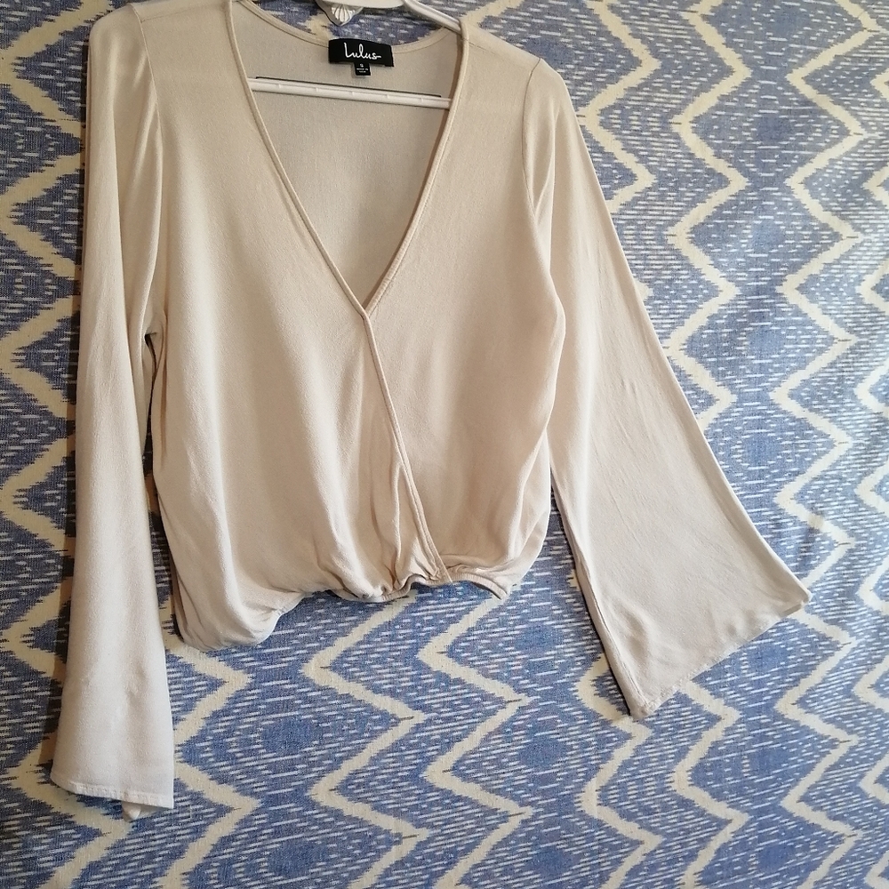 Lulu's Wrap Blouse - Cream